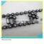 Diamante Plastic Strip Sew on Fancy Black Plastic mix Crystal 10 Yards 1 Card