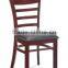Widely used different colors banquet solid wooden dining restaurant chairs for hotel furniture