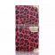 Hot Selling Sexy Leopard Wallet Case For Samsung Galaxy S6 Leather