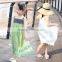 Junior Girls Summer Dress Bohemian Pattern Lace Dress Children Maxi Dress Wholesale