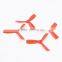 Orange 2 Pairs 4045 Bull Nose 3-Blade CCW CW Propellers