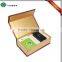 custom cardboard magnetic gift box with insert tray inside