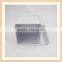metal square tin box with clear top