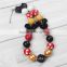 2016Jewelry chunky bubblegum beads necklace cute mouse pendant necklace for children headband set