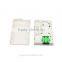 Fiber Optic FTTH 2 Port White Small Size Fiber Optic Termination Distribution Box
