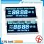 ice blue color china facotry 7 segment led display 3.5 digit led display