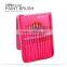12pcs Short Wood Handle Nylon Hair Artist Paint Brush Set With A Palette