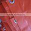 orange color light duty pvc tarpaulin plastic cover sheet with fireproof and wateproof uv resistance