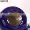 elegant blue glazed high grade without lead food storage ceramic jar with lid for home deco