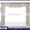 Hunan white marble natural carved indoor fireplace