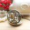 Lover birds japan movt quartz pocket watch japan movt