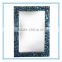 Square and Round MDF mosaic glass design decorative wall mirror with bevel mirror