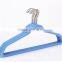 flocked clothes hanger with shoulder pads HM-010                        
                                                Quality Choice