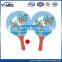 Silk screen printing plastic beach rackets toys