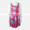 African print custom spaghetti strap two piece dress