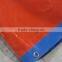 Tarpaulin sheet with high quality low price leno woven fabric high tensible striped hem 1 meter interval triangle plastic corner