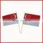 14*21cm Singapore country hand flag