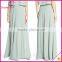 High Waist Crepe A-Line Long Chiffon Skirt Pattern for Women