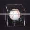 high quality acrylic clear cube custom display baseball box with lid