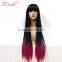 Fashion Brazilian Virgin Hair Colorful Natural Full Lace Wig