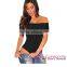 Big Stock Wholesale Mesh Patchwork Sleeveless High Side Split Fashion Tops