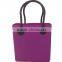 New design jelly candy colors woman silicone bag beach bag