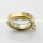 Good Qulaity Gold 316L Stainless Steel Screw Twist Sparkle 25mm Floating Charms Lockets