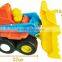 Best plastic sand beach toy 4pcs car with elephant rabbit mold beach toys