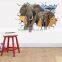 Custom Cartoon Room Decor 3D Vinyl Wall Stickers/living Room Decorative Wall Sticker