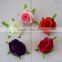 high quality small rose flowers artificial flowers head brooch festival home wedding decoration flower silk flower