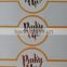 Custom Brand Logo Printing Self Adhesive Gold Foil Hot Stamping Label
