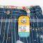(G2939) 2015 3/4y-7/8Y blue baby girl pants embroidered long pants wholesale children jeans