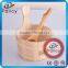 Wonderful Sauna Accessories wooden sauna bucket and spoon