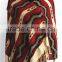 Wave Pattern Printed Acrylic Muffler with fringe