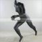 Female Running sport mannequin muscle mannequin without head matt balck