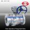 Gear Operation WCB Flange Ball Valve PN16
