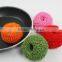 household products for kitchen Polyester fiber dish scourer stainless steel scrubber popular items from linyi
