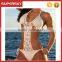 C646 Hot sell hot sexy women crochet swimsuit one piece White lace up summer women handmade monokini crochet swimsuit