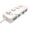 4-Port USB 2.0 Hub with Individual Power Switches and LEDs