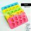 Free sample factory supply NEW design fashion duck shaped silicon ice cube tray