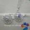 FN3268 mom necklace baby birthstone necklace with ball pendant