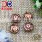 Metal material prong snap fastener for leather bag garment