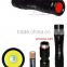 Aluminum rechargeable portable led flashlight torch