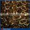 NACM90 Standard Transport Link Chain,US Standard Link Chains ,Golden Zinc Plated Welded Link Chains