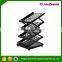 Iron Foldable Floor Standing Zig Zag Display Stand A4 Brochure Racks