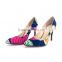 Amazing Ankara Shoes Match Bag Wax Shoes Matching Bag Wax print high heel shoes for lady