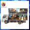 Hydraulic platform with motin 6 luxury seats,truck mobile 7D cinema