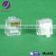 High quality white flat RJ45 cat6 crystal flat Ethernet cable