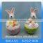 Cutely ceramic easter rabbit / bunny as easter decoration
