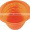 M size 100% Food grade collapsible silicone strainer, silicone kitchenware, kitchen tools strainers
